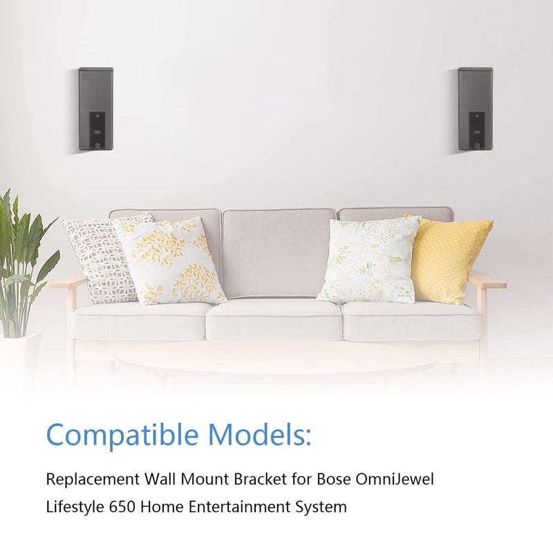 Tendodo 1 Pair of AH96-03064A Wall Mount Bracket for Samsung Soundbar HWJ355 HWJ450 HW-J355 HW-J450 HW-J355/ZA HW-J355/ZP HW-J450/ZA HW-J450/ZP (Lifestyle 650) - Image 3